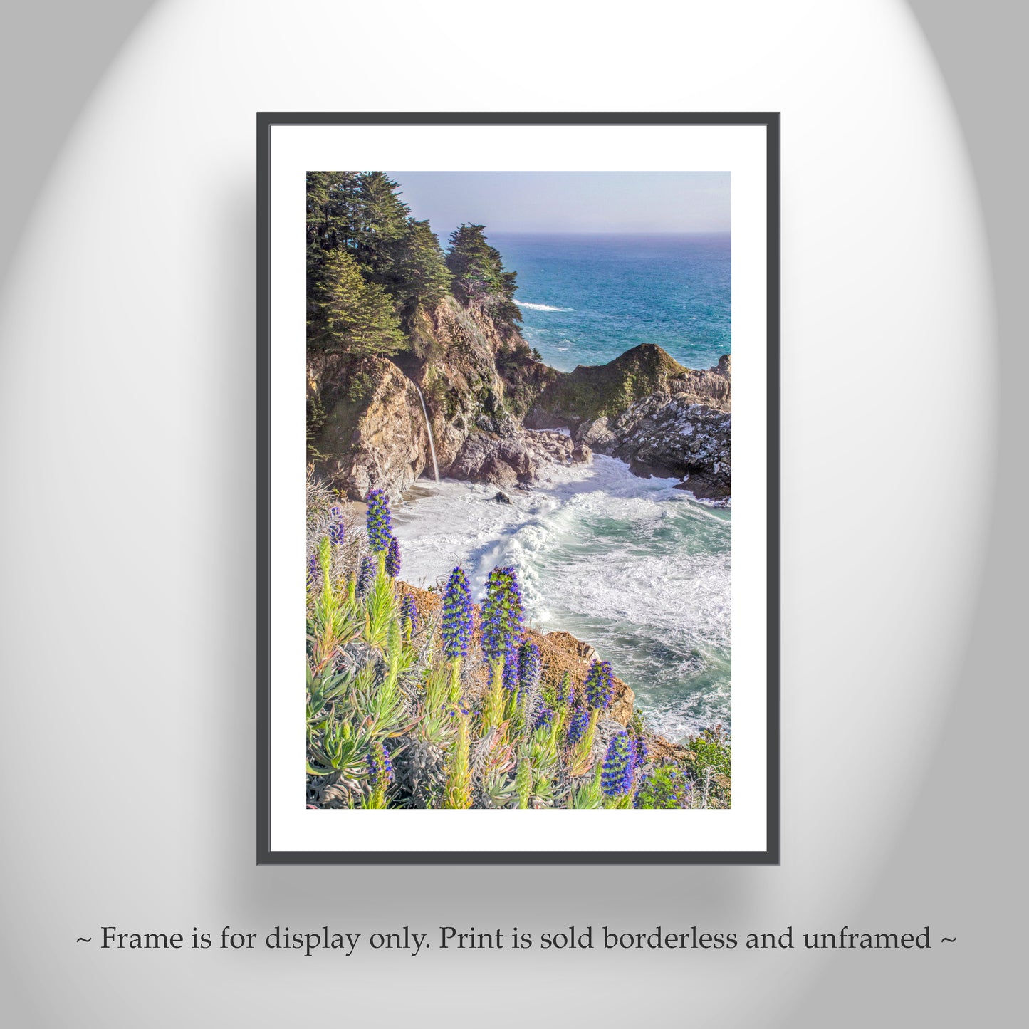 McWay Falls Big Sur Pacific Coast Highway Photography Print | California Gift Art Photo in Vertical Orientation
