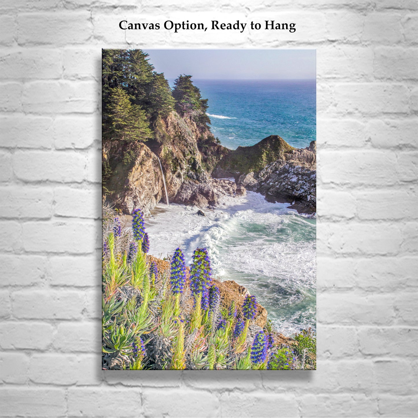 McWay Falls Big Sur Pacific Coast Highway Photography Print | California Gift Art Photo in Vertical Orientation