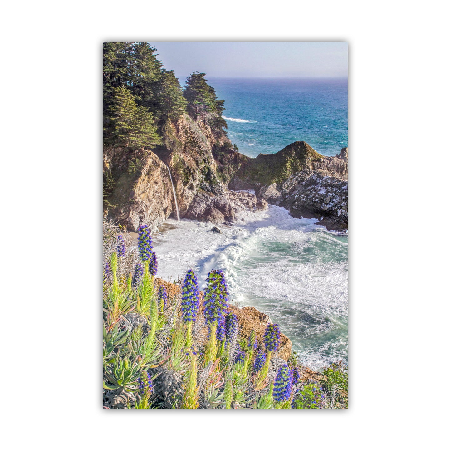 McWay Falls Big Sur Pacific Coast Highway Photography Print | California Gift Art Photo in Vertical Orientation