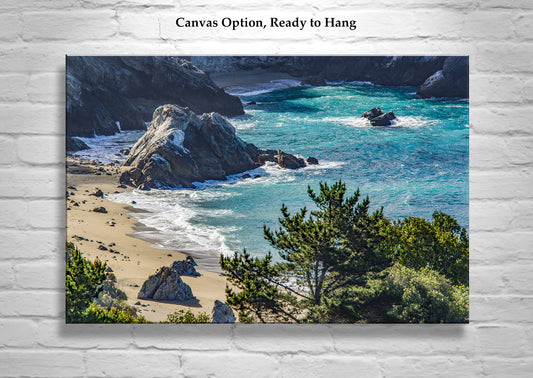 Big Sur Beach Photo Art Print at California Coast | Wall Decor