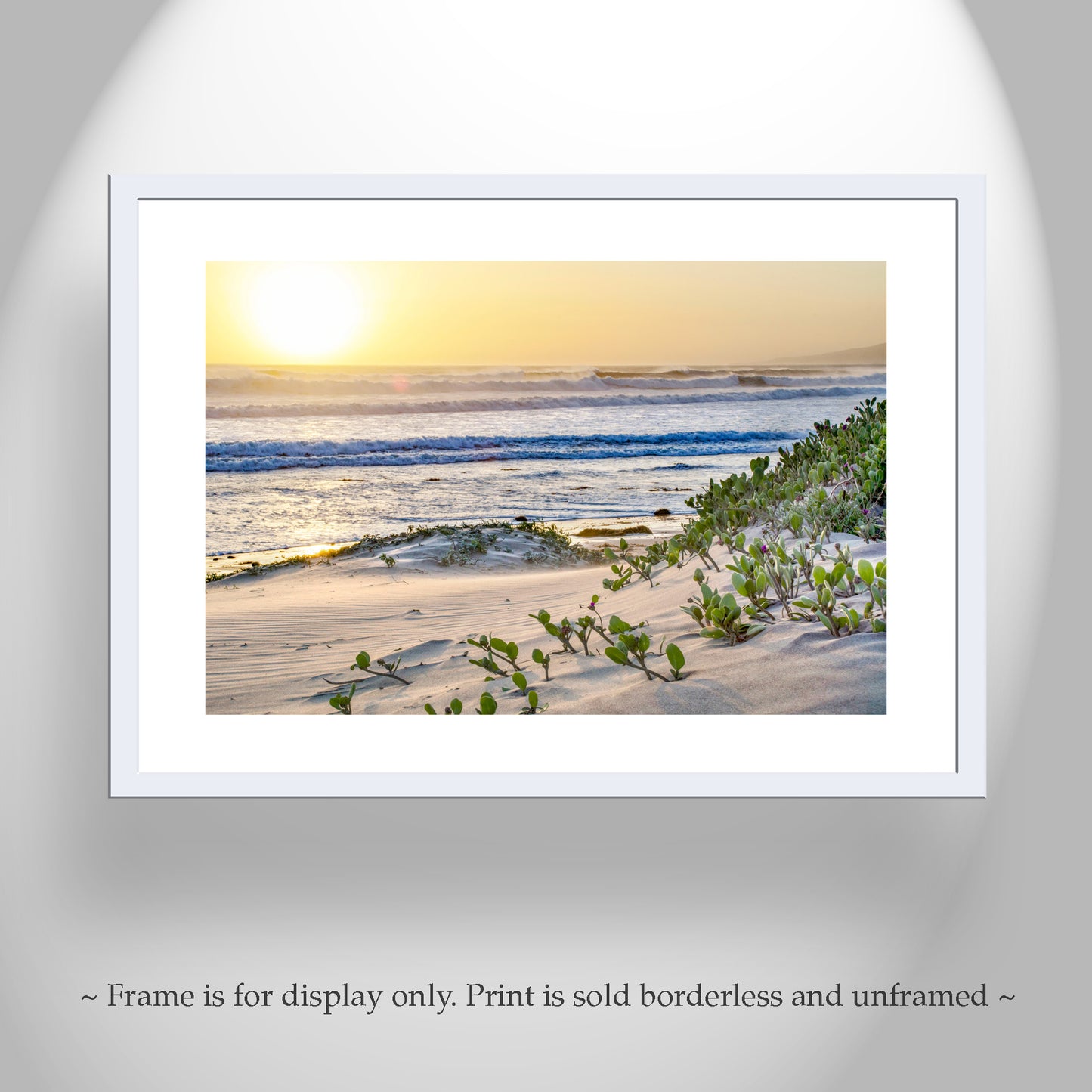 Jalama Beach Art Photography Print with Pacific Ocean Sunset | Big Sur California Art Gift