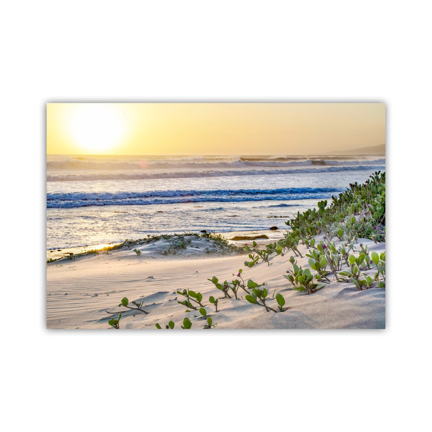 Jalama Beach Art Photography Print with Pacific Ocean Sunset | Big Sur California Art Gift