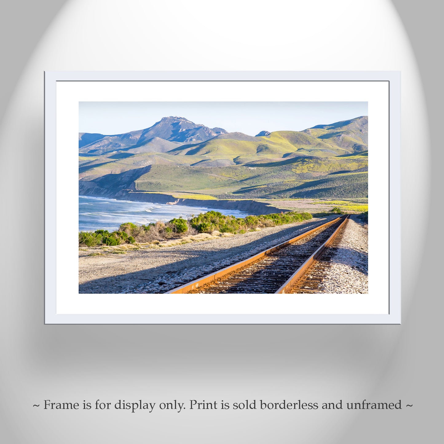 Jalama Beach, Lompoc Black and White or Color Photo – Big Sur Coast with Railroad Tracks & Vandenberg AFB | California Ocean Art Print Gift