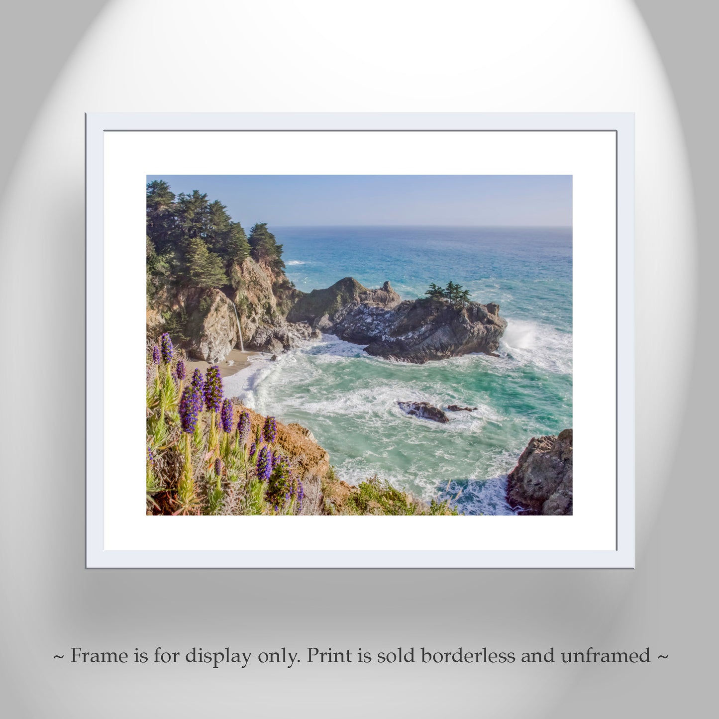 McWay Falls Big Sur Photography Art Print at California Coast | West Coast Beach Waterfall Picture as Home Wall Decor Gift