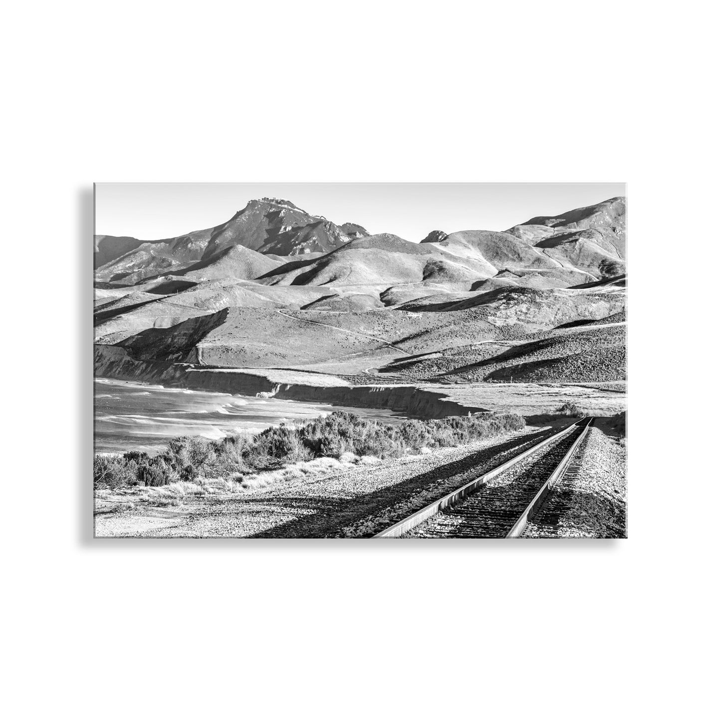 Jalama Beach, Lompoc Black and White or Color Photo – Big Sur Coast with Railroad Tracks & Vandenberg AFB | California Ocean Art Print Gift
