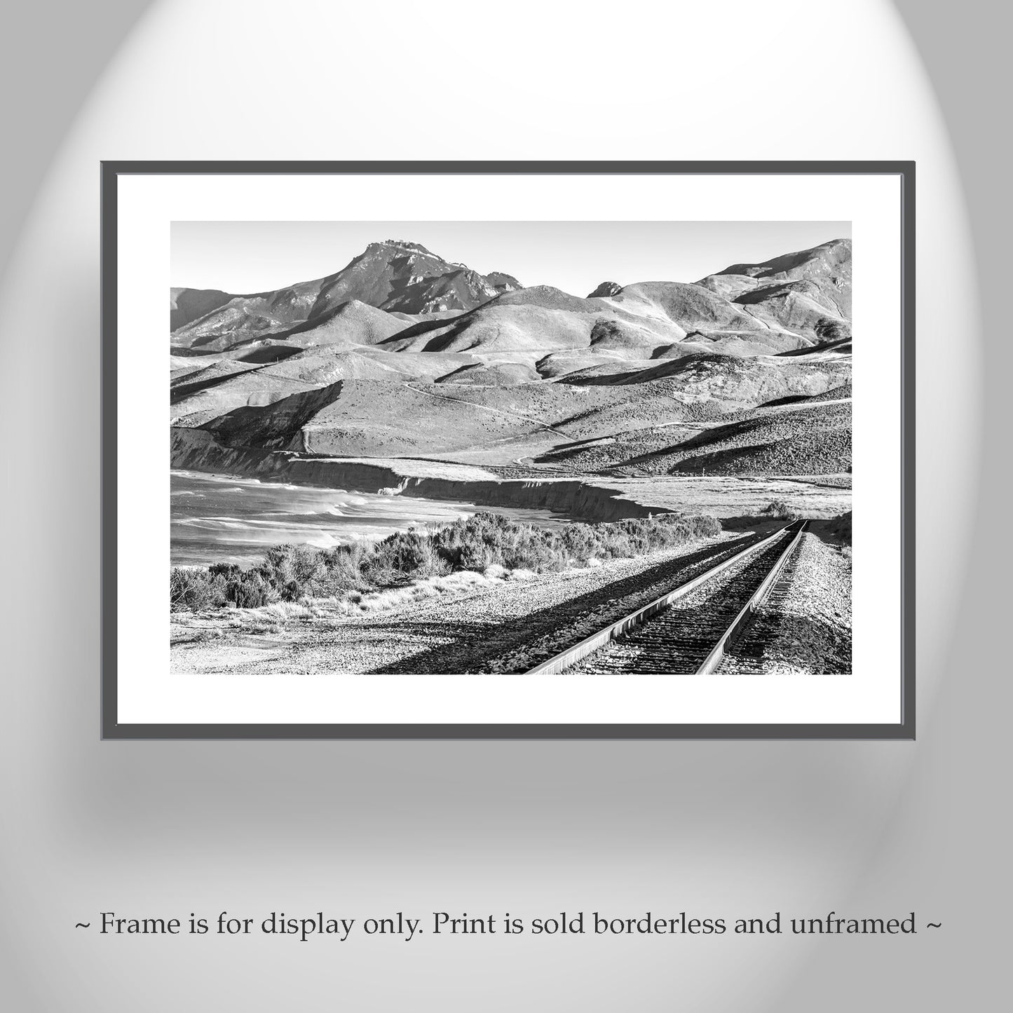 Jalama Beach, Lompoc Black and White or Color Photo – Big Sur Coast with Railroad Tracks & Vandenberg AFB | California Ocean Art Print Gift