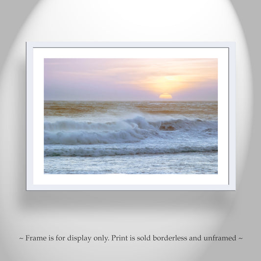 Santa Barbara Coast Pacific Ocean Sunset Art Print at Jalama Beach