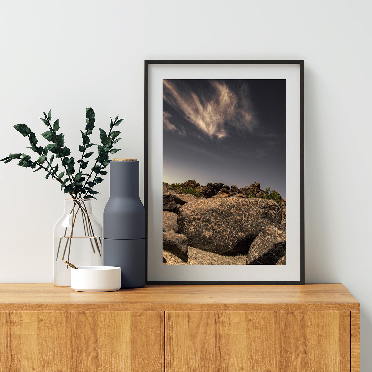 Native American Petroglyph Wall Art in Southwestern USA Desert for Sale
