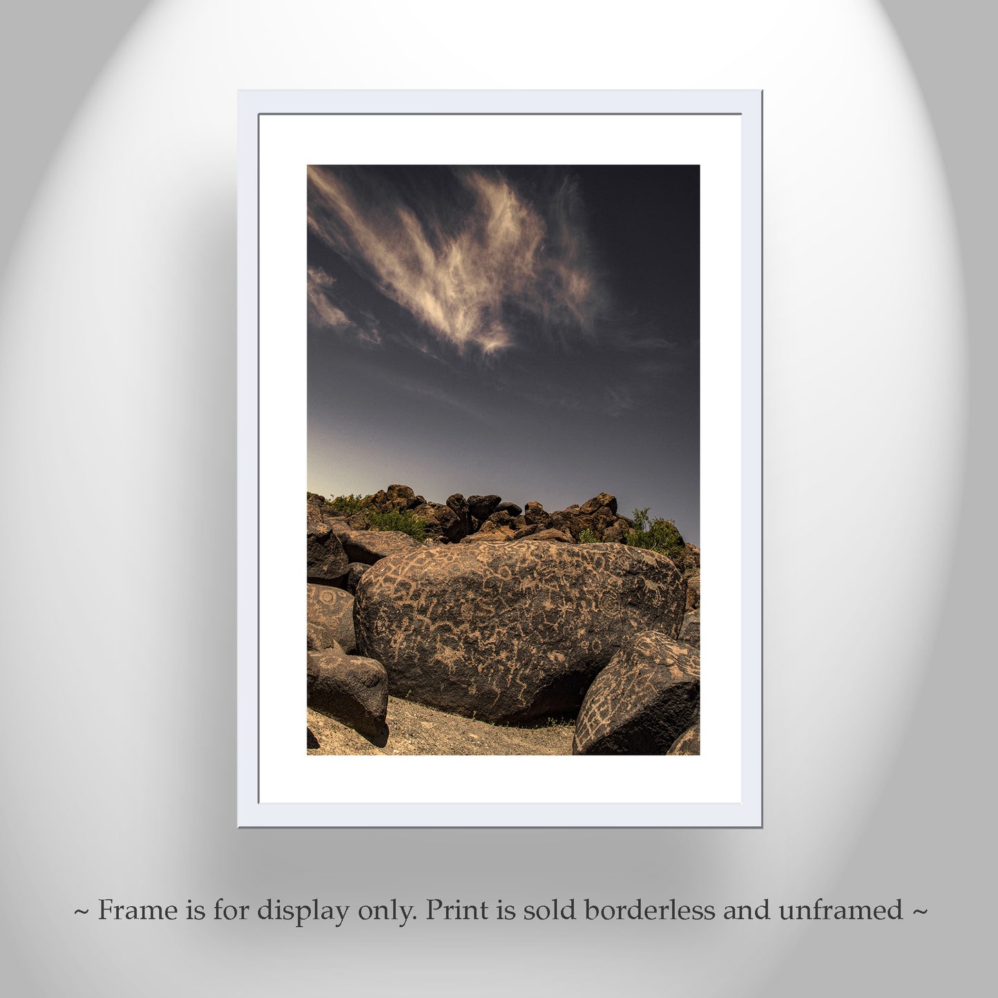 Native American Petroglyph Wall Art in Southwestern USA Desert for Sale