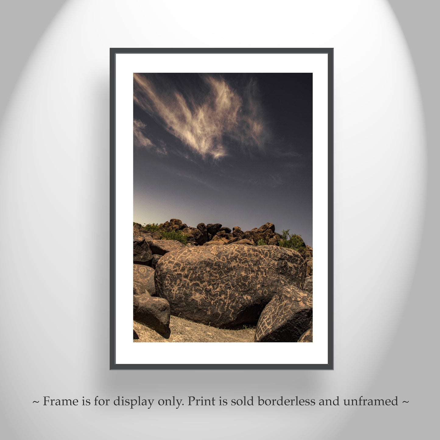 Native American Petroglyph Wall Art in Southwestern USA Desert for Sale