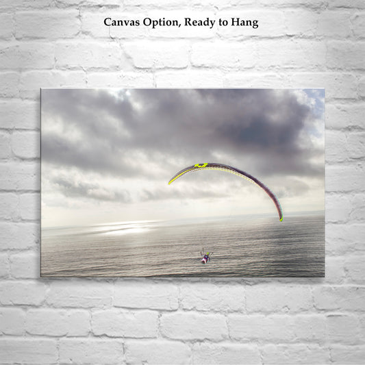 Paraglider Art Print at Torrey Pines San Diego California