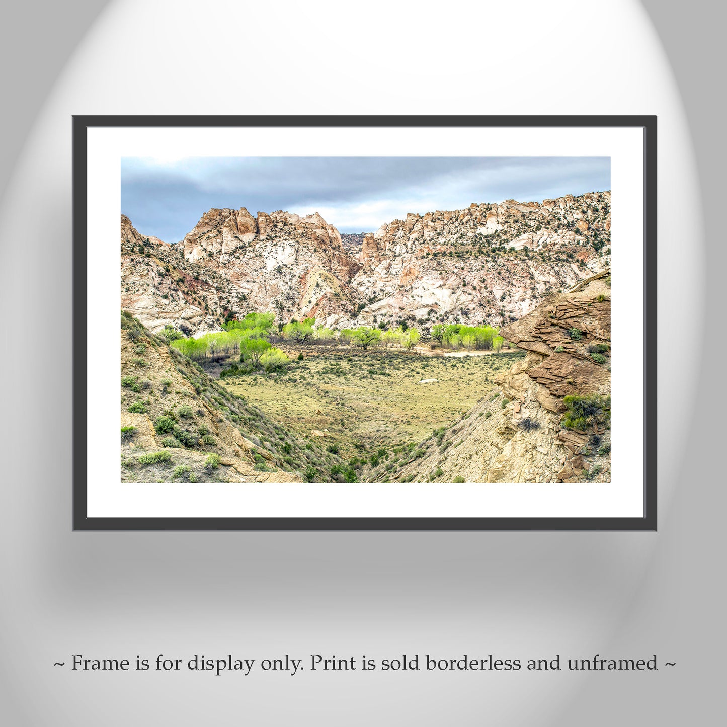 Utah Landscape Art Photo Print with Paria River Canyon