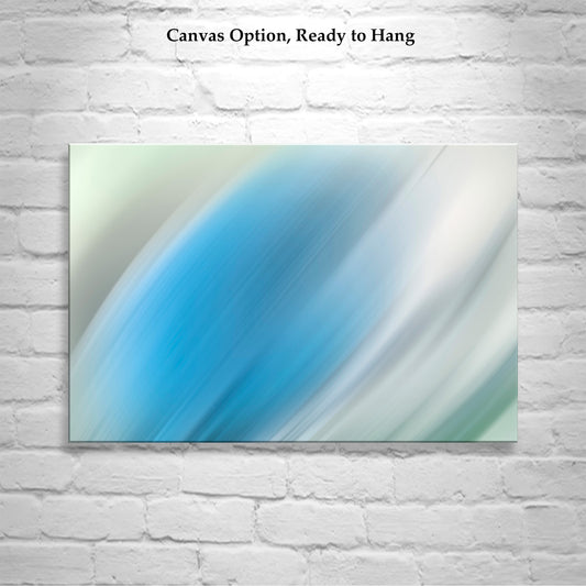 Abstract Blue Art Canvas | Modern Framed Wall Decor Print