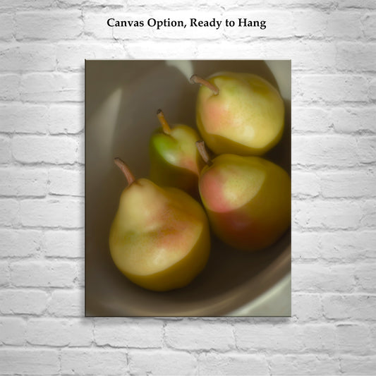 Pear Still Life | Fine Art Food Photography Print