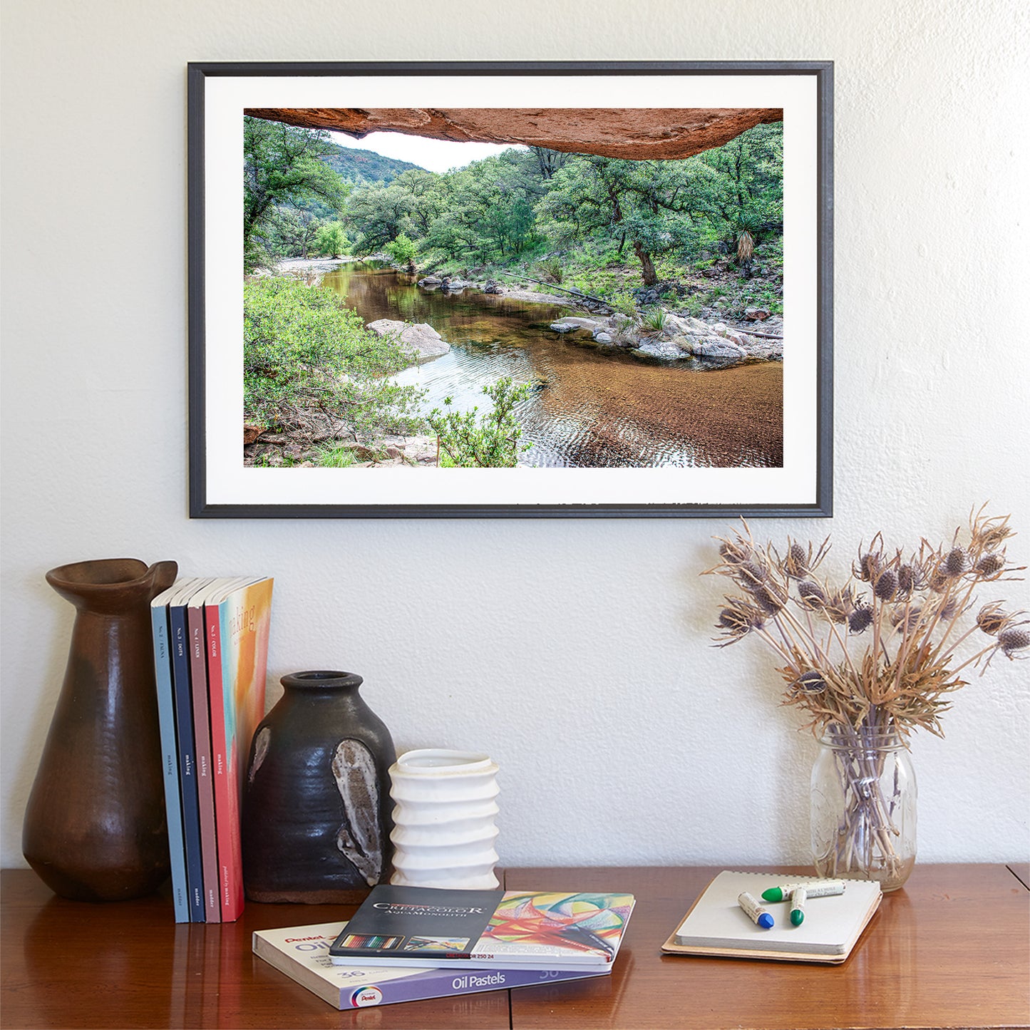 Desert Canyon Landscape Art Print in Southern Arizona Wilderness