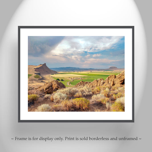 Western Landscape Farm Art Print in Northern California