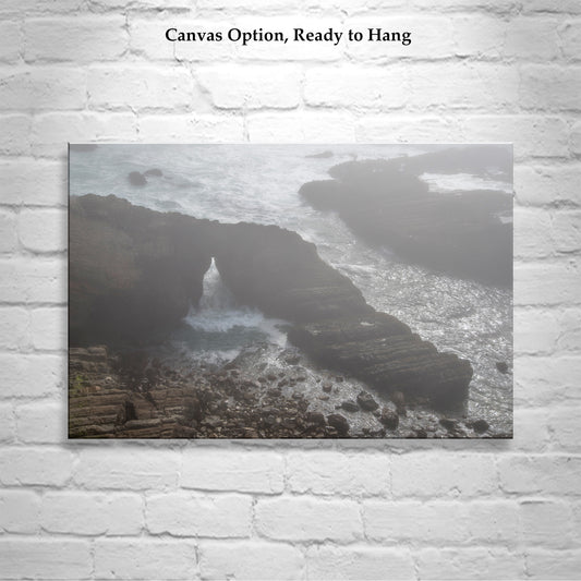 Mendocino Ocean Waves & Sea Arch | Triptych Artwork Set of 3 Prints