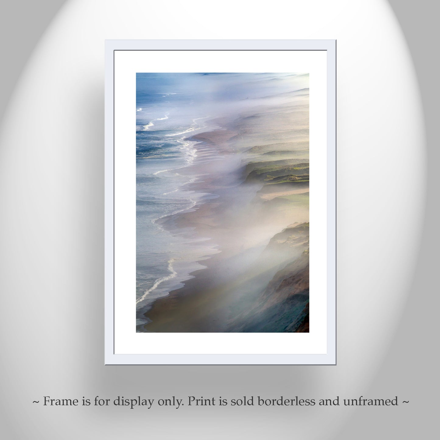 Point Reyes Seashore Foggy Sunrise Photography Art Print | Marin County California Coast | Pacific Ocean Wall Decor Gift for Home or Office