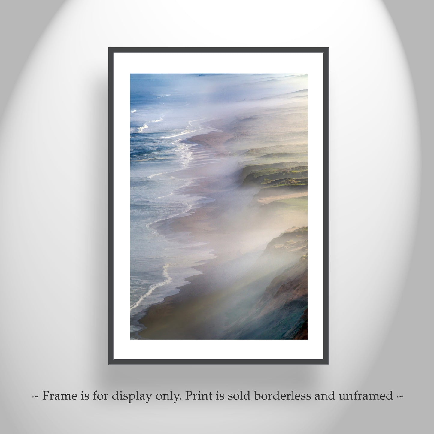 Point Reyes Seashore Foggy Sunrise Photography Art Print | Marin County California Coast | Pacific Ocean Wall Decor Gift for Home or Office