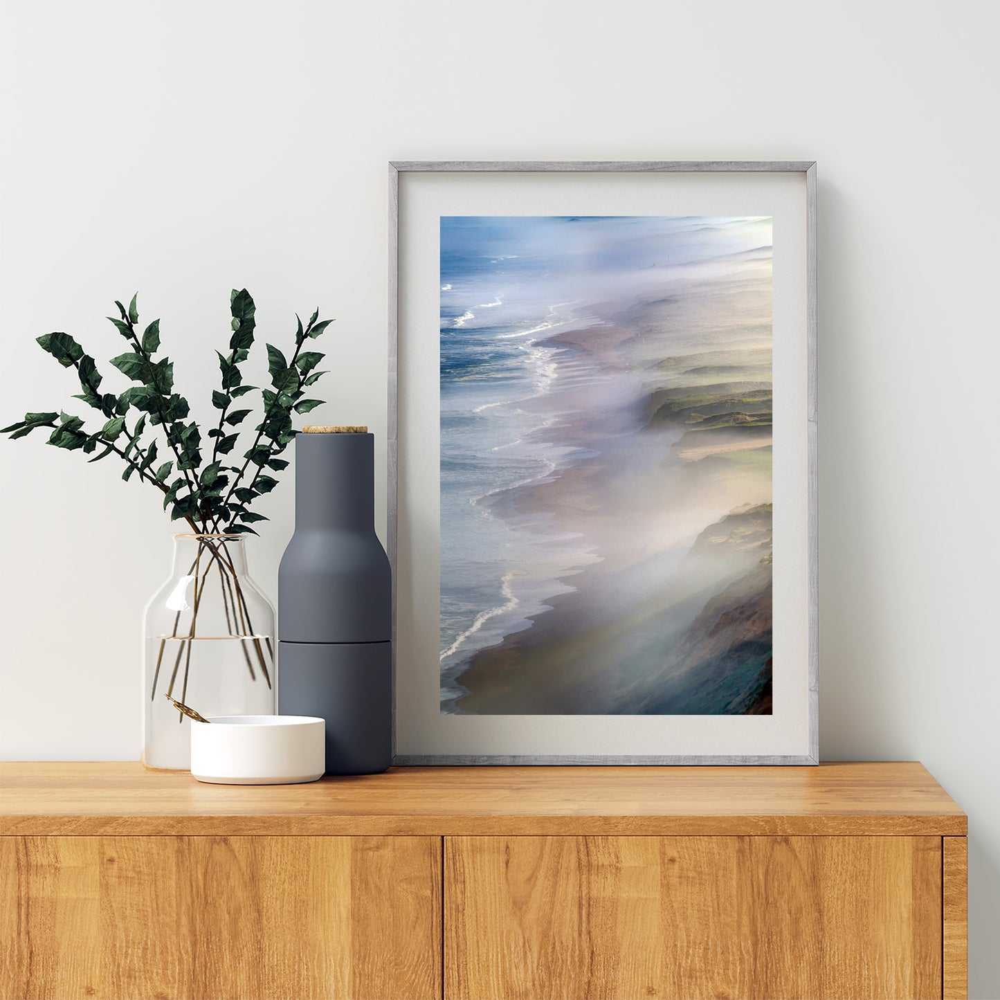 Point Reyes Seashore Foggy Sunrise Photography Art Print | Marin County California Coast | Pacific Ocean Wall Decor Gift for Home or Office