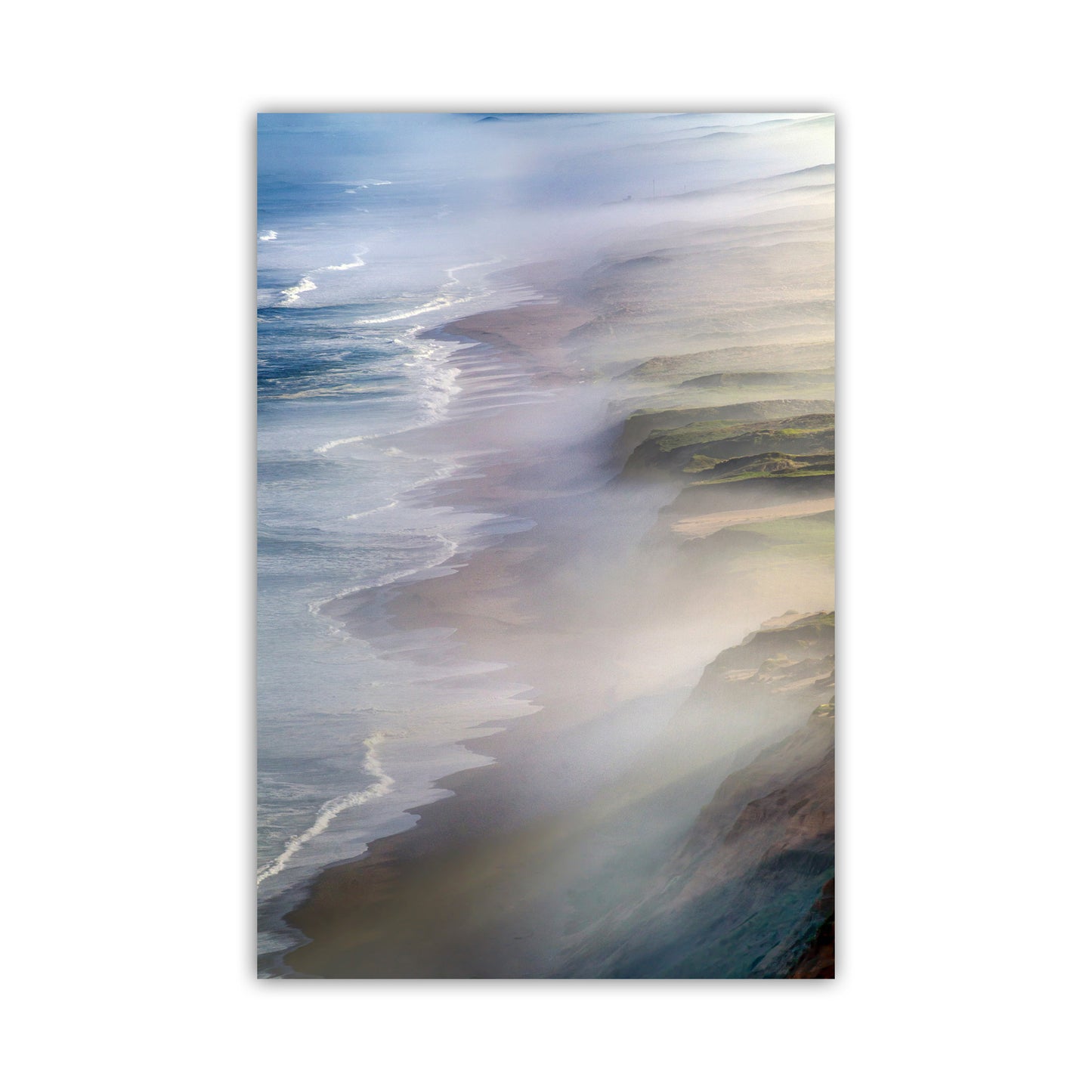 Point Reyes Seashore Foggy Sunrise Photography Art Print | Marin County California Coast | Pacific Ocean Wall Decor Gift for Home or Office
