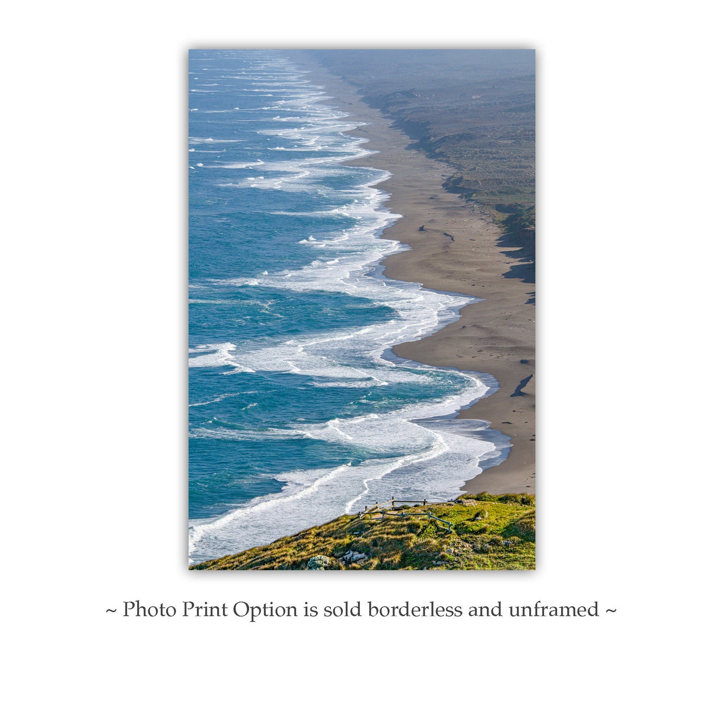 Point Reyes Vertical Wall Art | Marin County California Beach Photography | Home Decor Art Gift