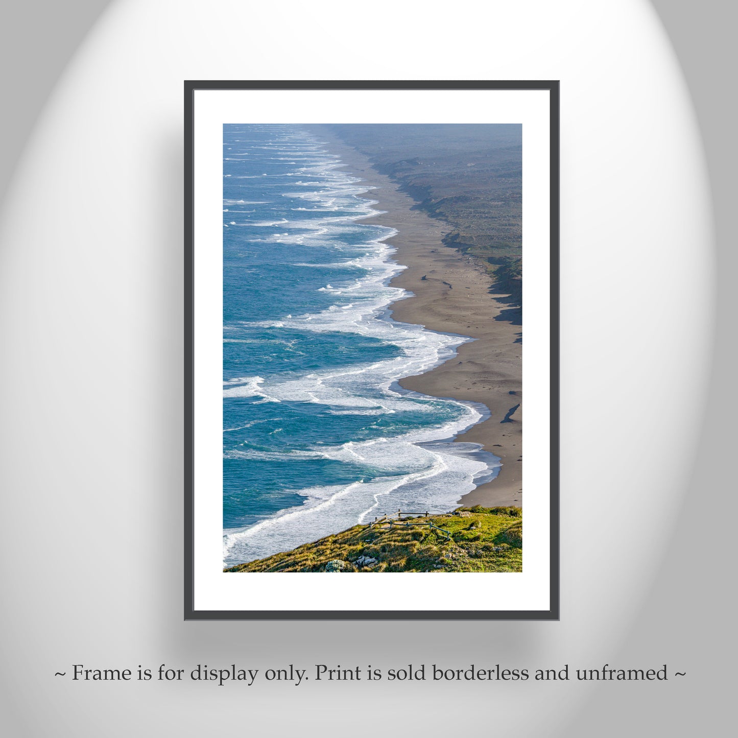 Point Reyes Vertical Wall Art | Marin County California Beach Photography | Home Decor Art Gift