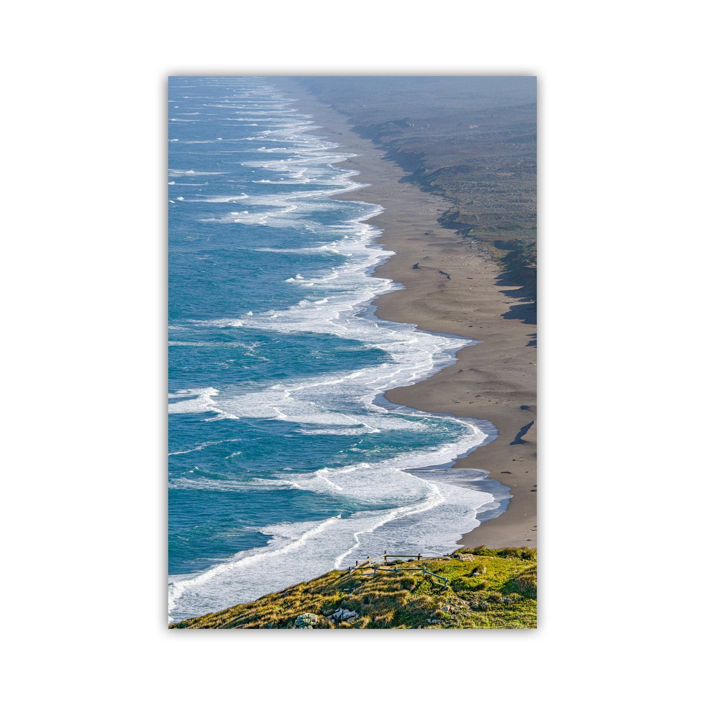 Point Reyes Vertical Wall Art | Marin County California Beach Photography | Home Decor Art Gift
