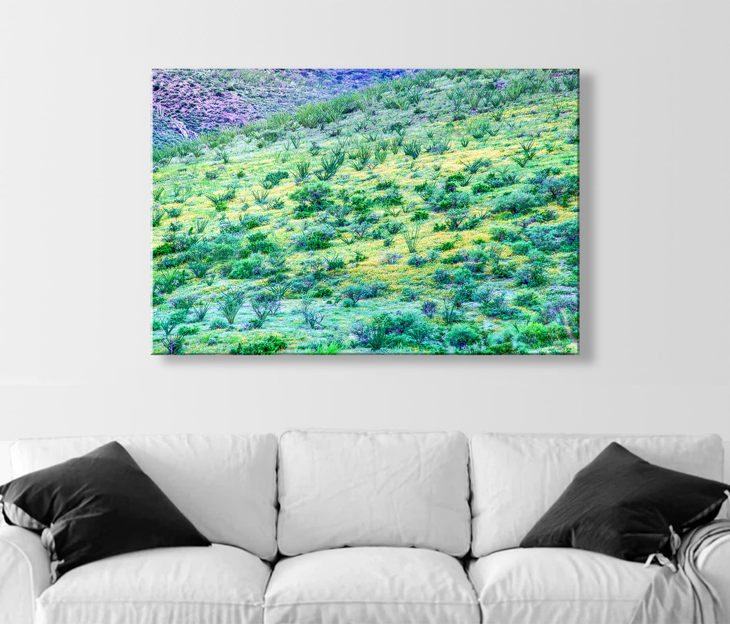 Desert Wildflower Landscape Photograph as Wall Decor
