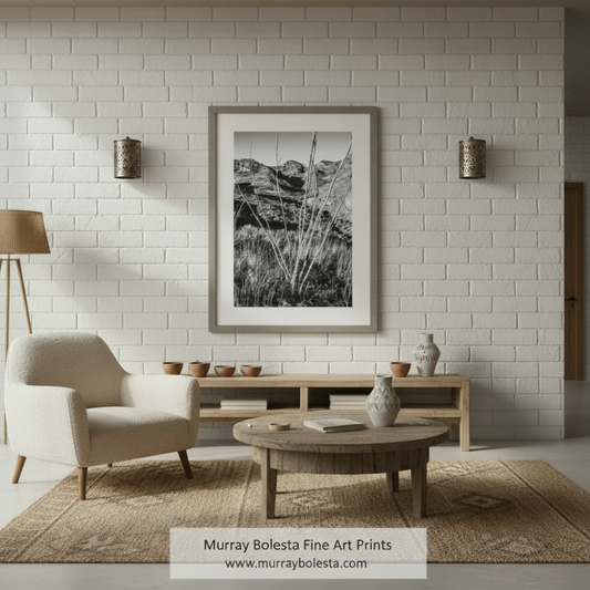 Atascosa Canyon Art – Black & White Arizona Landscape Print