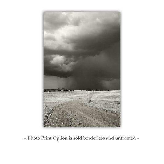 Southwest Monsoon Storm | Arizona Ranch Landscape Art | Rustic Country Roads