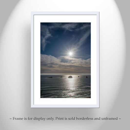Oregon Coast Sunset Art | Port Orford Pacific Ocean Beach Print