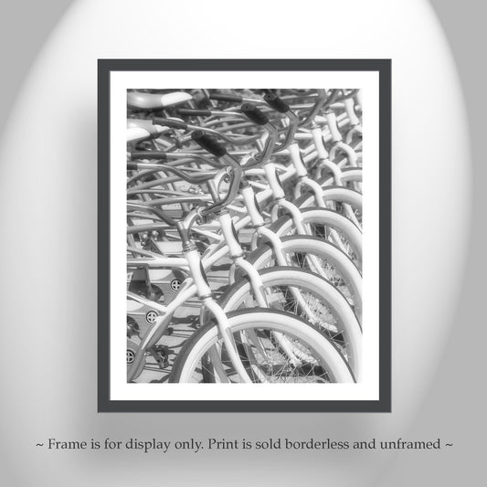 Bicycle Wall Art Print | Cool Black and White Vintage Bike Pic