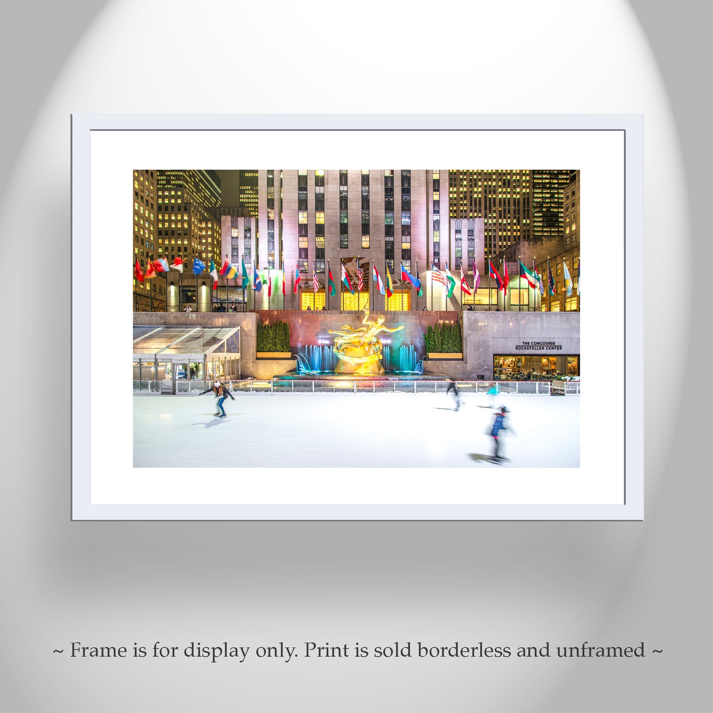 Rockefeller Center Ice Skating Rink Photography Wall Art | NYC Wall Decor for Home or Office