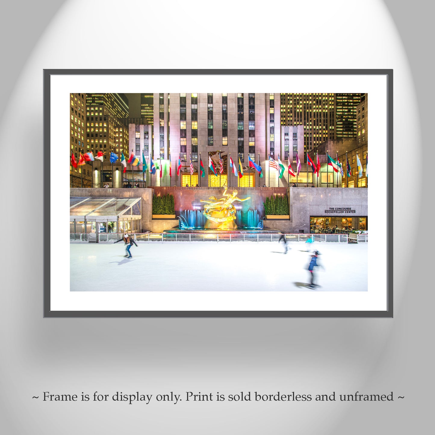 Rockefeller Center Ice Skating Rink Photography Wall Art | NYC Wall Decor for Home or Office