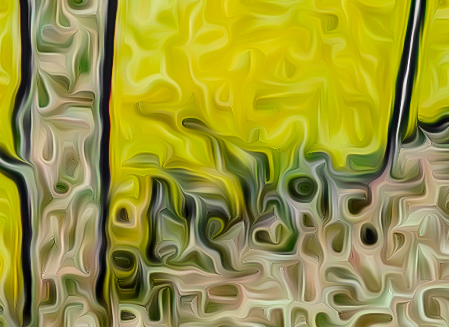 Cactus Art with Psychedelic Desert Sunset at Tucson Arizona