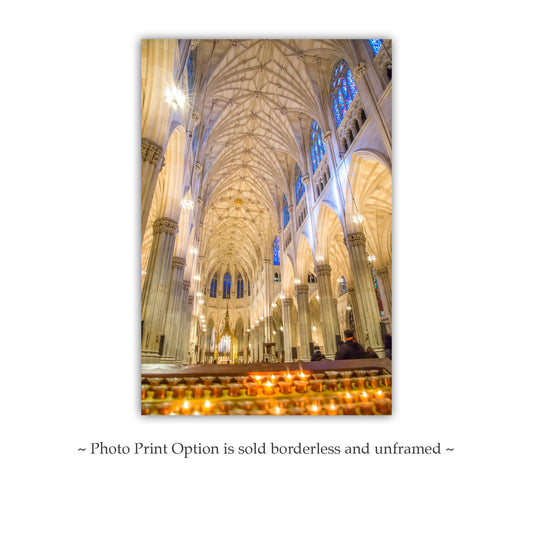 St Patricks Cathedral Church Interior Print | New York City Art Gift