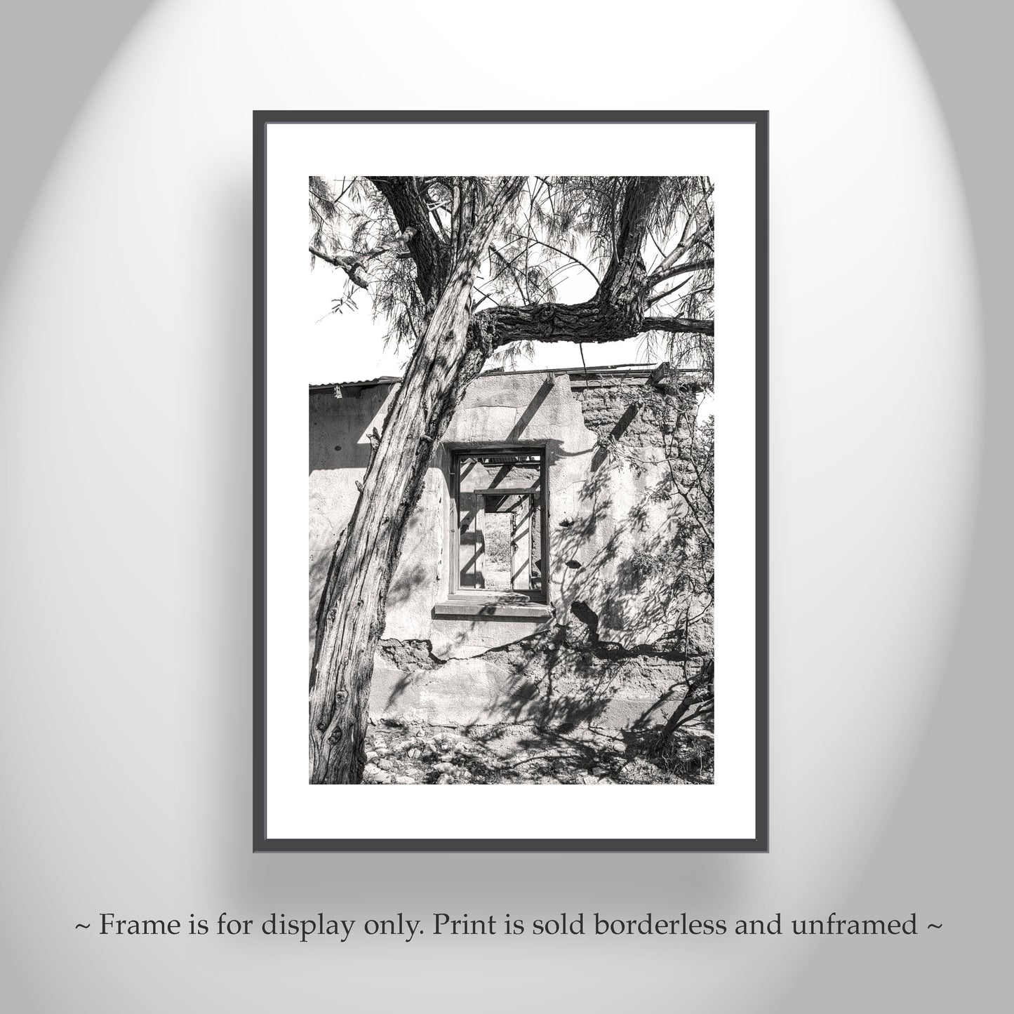 Arizona Desert Adobe Ruins in Sepia Tone | Southwest Wall Decor