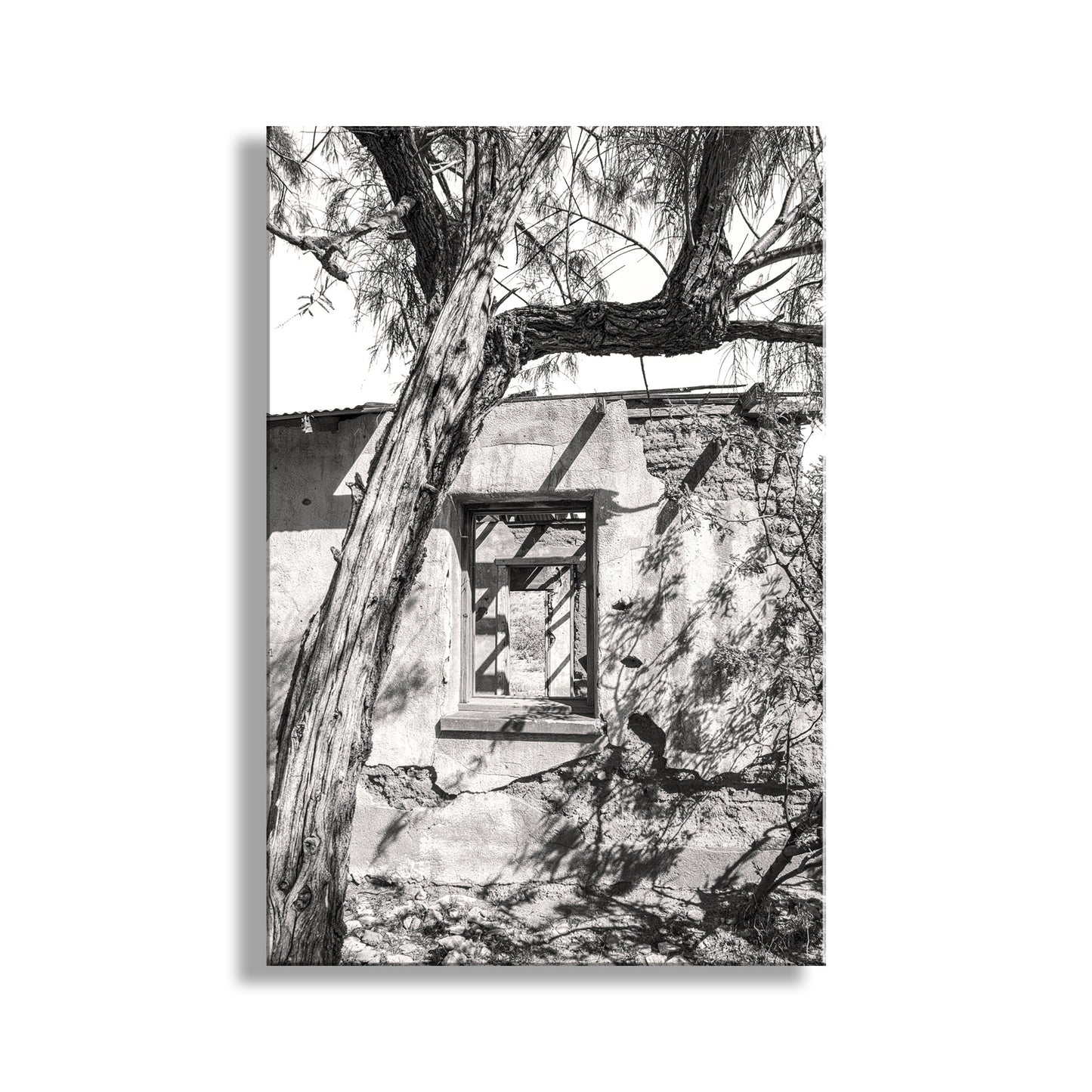 Arizona Desert Adobe Ruins in Sepia Tone | Southwest Wall Decor