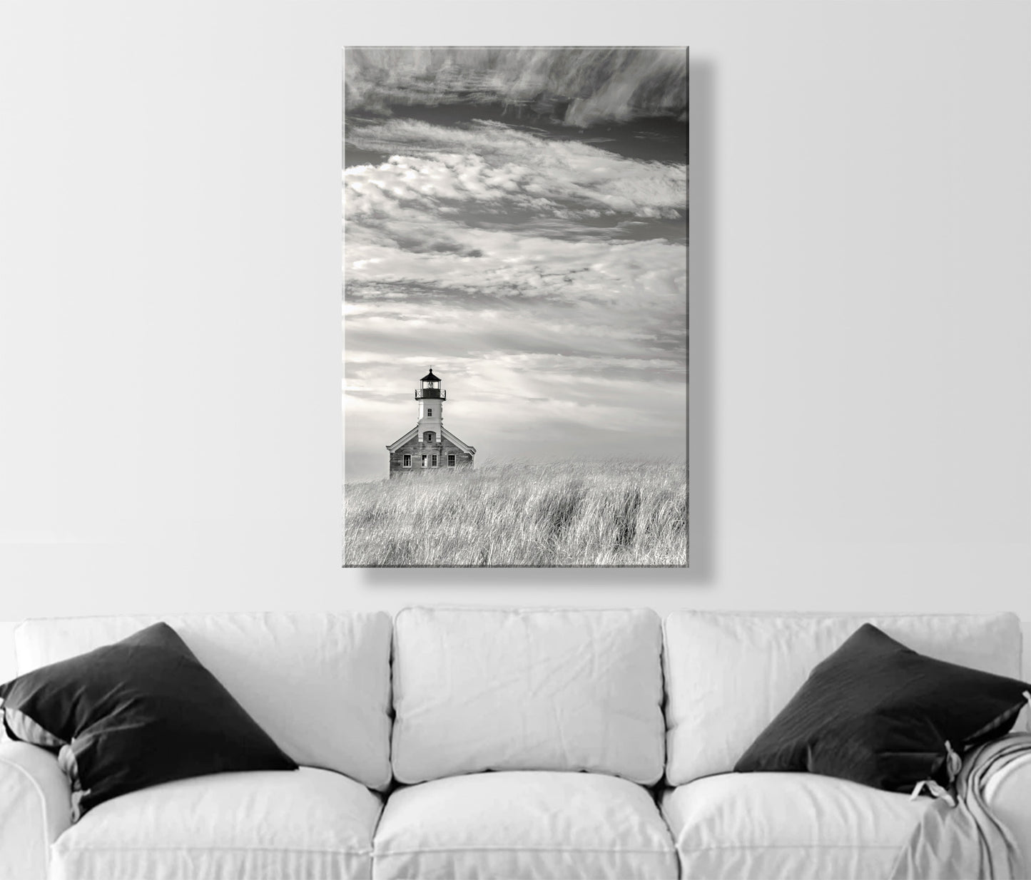 Block Island Lighthouse Art Photography | Dreamy Wall Decor Gift Picture at Rhode Island Seacoast
