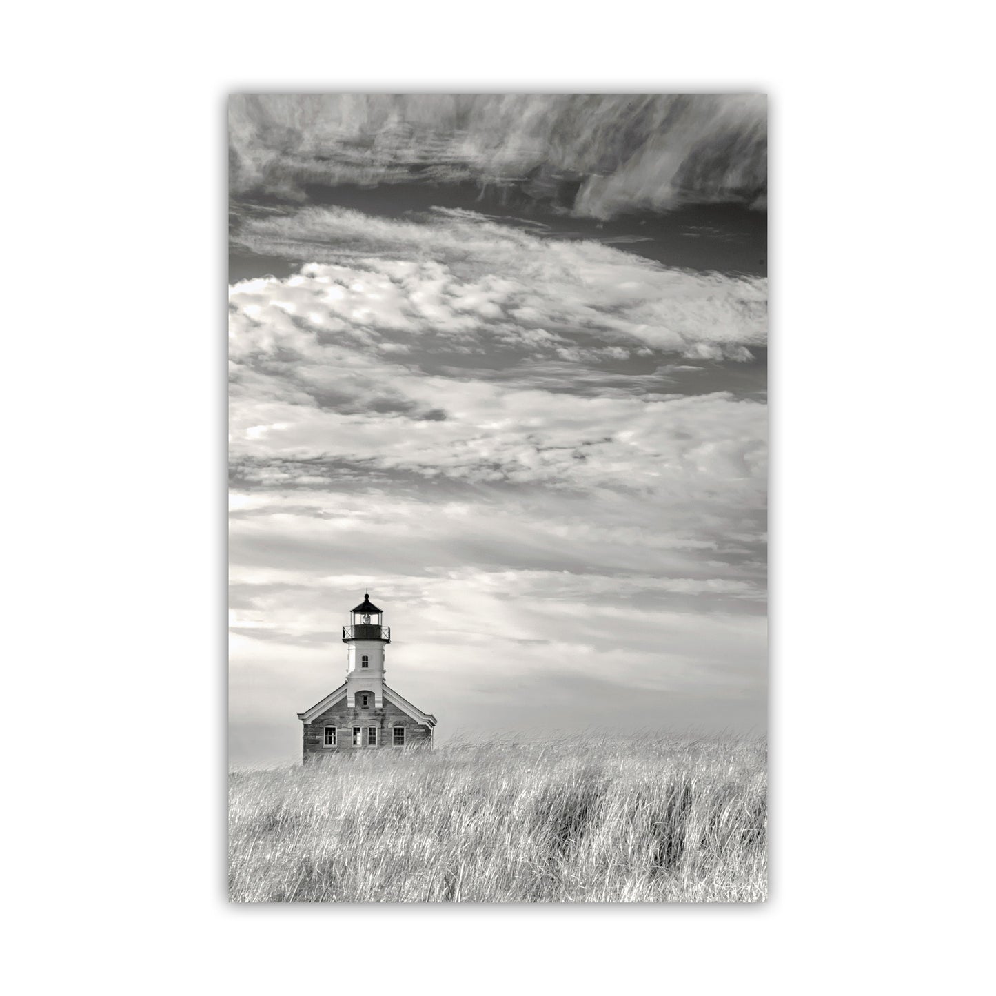 Block Island Lighthouse Art Photography | Dreamy Wall Decor Gift Picture at Rhode Island Seacoast