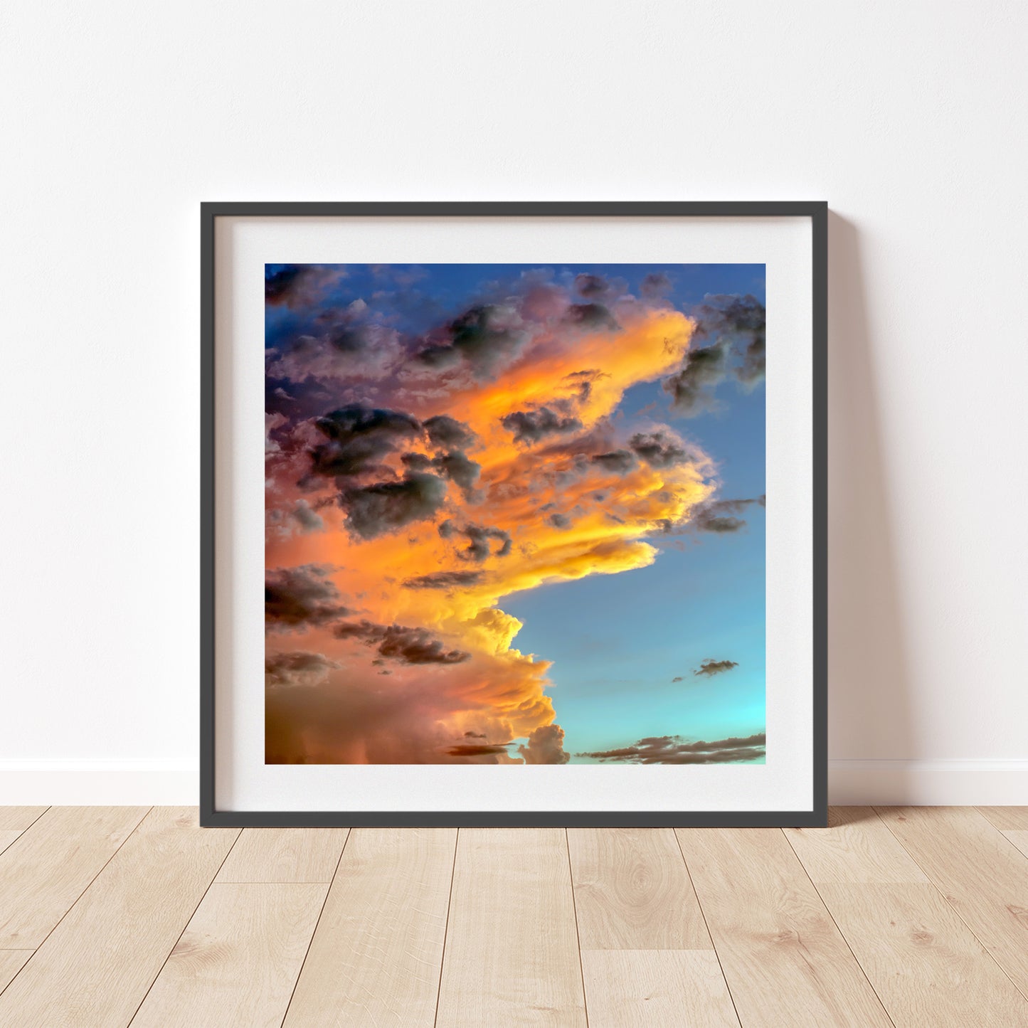 Desert Storm Cloud Art Print with Tucson Arizona Monsoon Sunset
