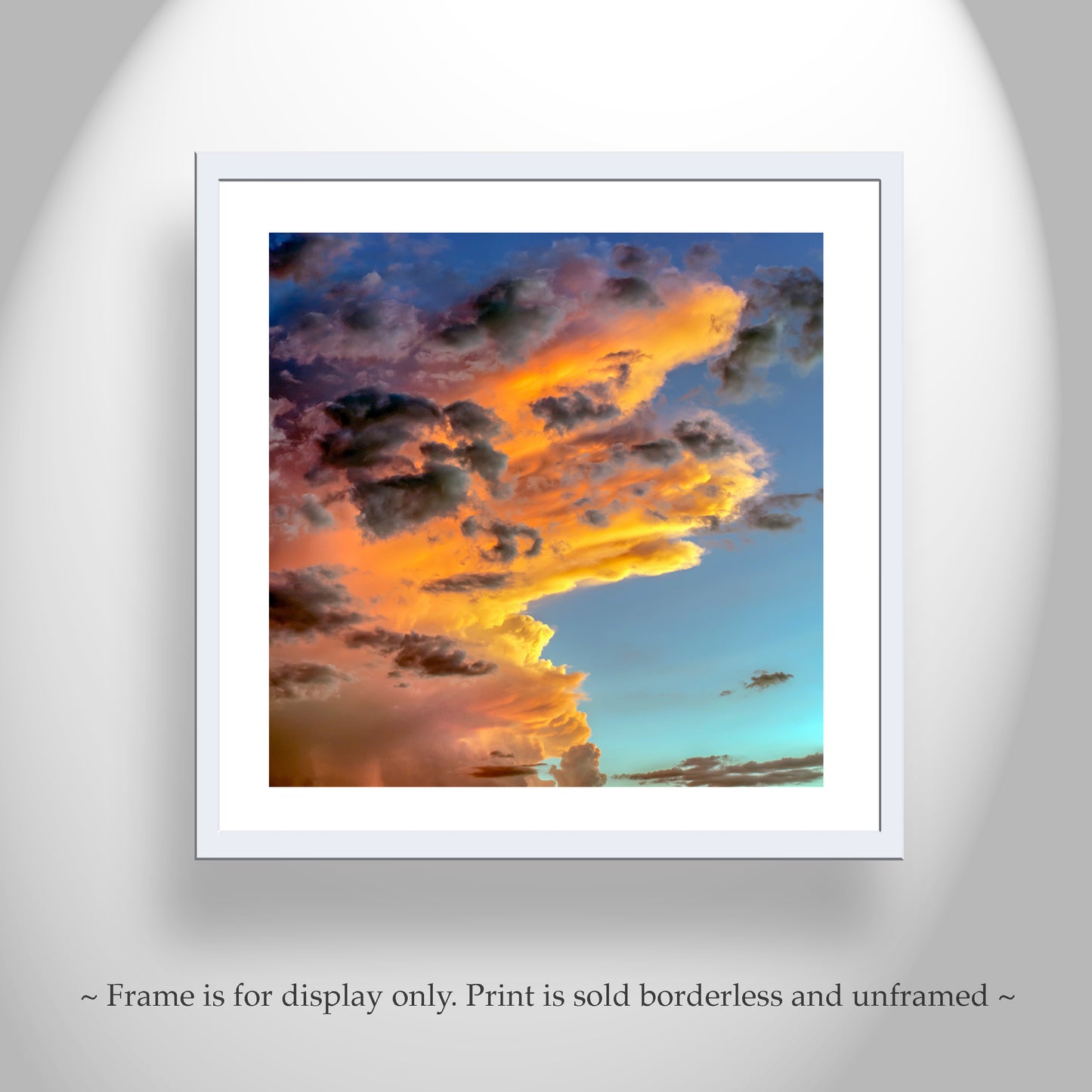 Desert Storm Cloud Art Print with Tucson Arizona Monsoon Sunset