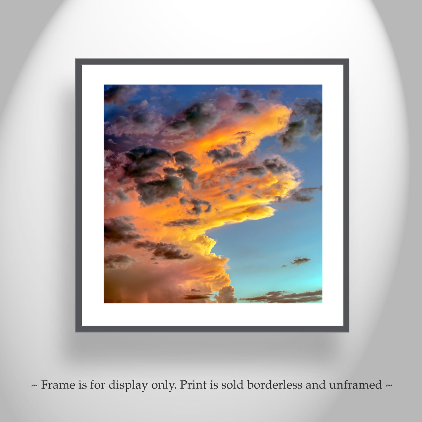 Desert Storm Cloud Art Print with Tucson Arizona Monsoon Sunset