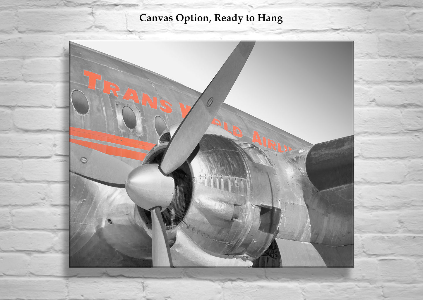 TWA Constellation Airplane Art as Gift for Pilot | Aeronatical Photograph of Vintage Airliner