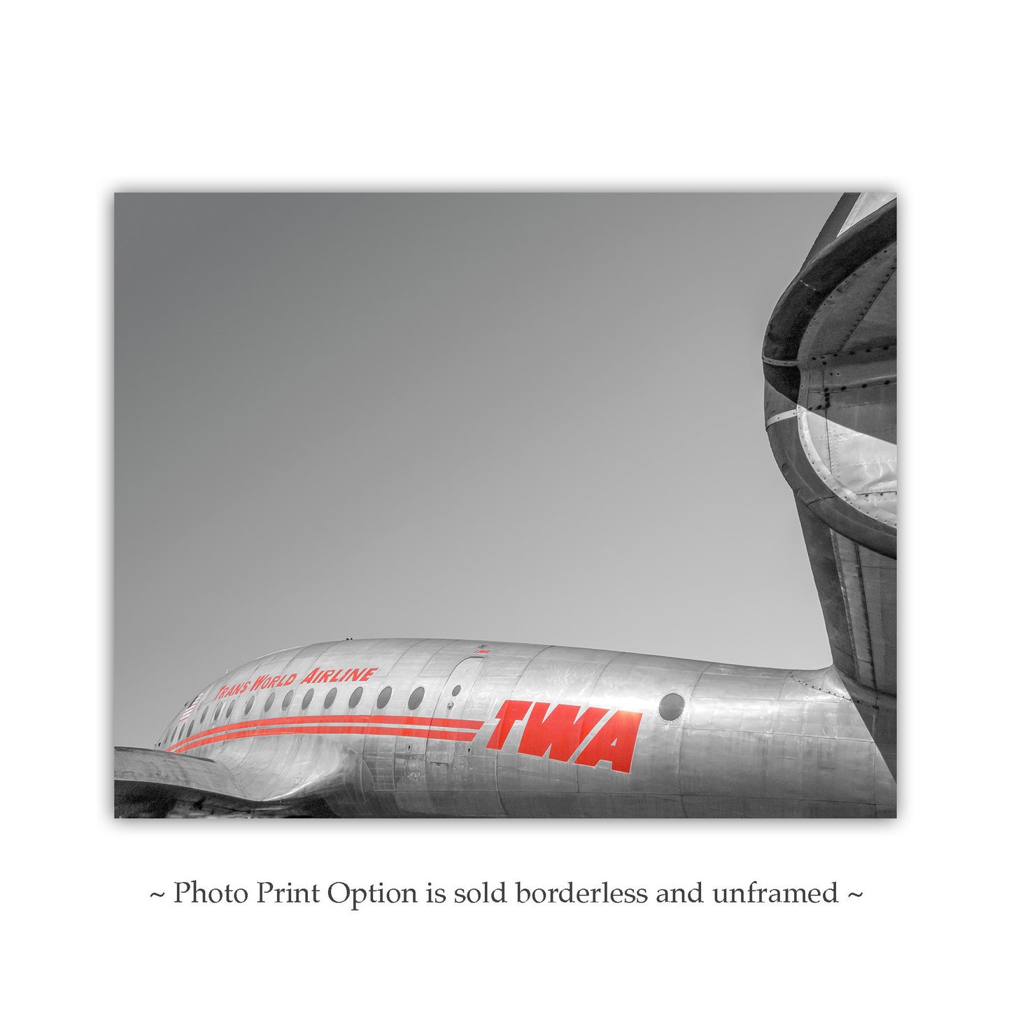 TWA Lockheed Constellation Aviation Decor | Wall Art with Vintage Propeller Airliner | Gift for Him