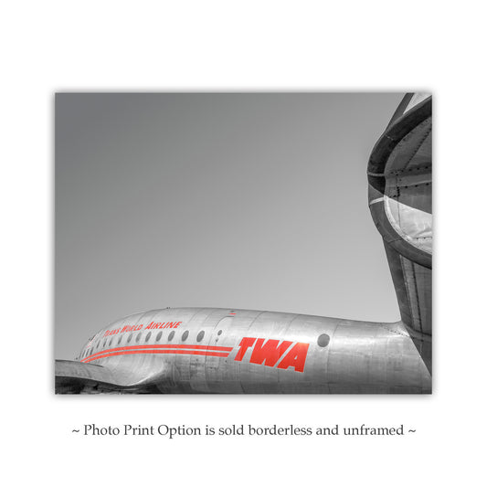 TWA Constellation Aviation Decor Vintage Propeller Airliner Gift