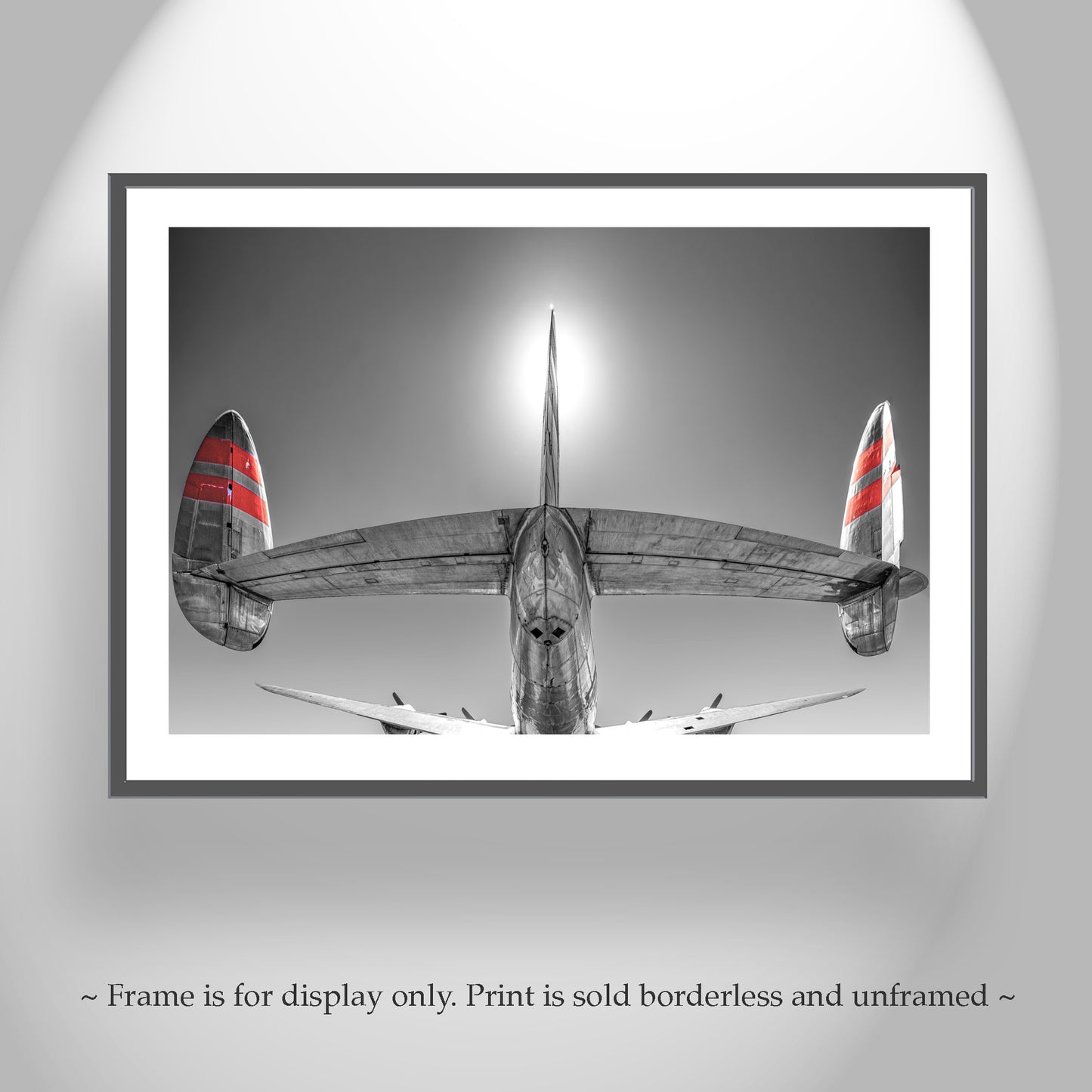 TWA Lockheed Constellation Airliner Aviation Wall Art | Black and White Airplane Photography | Trans World Airlines