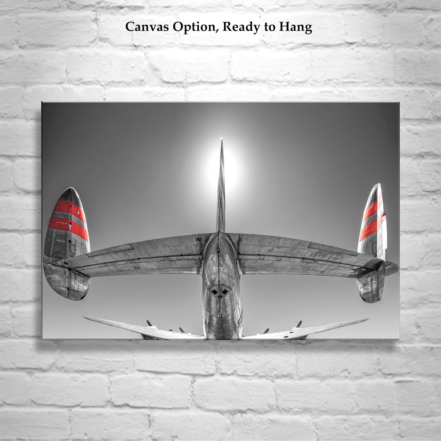 TWA Lockheed Constellation Airliner Aviation Wall Art | Black and White Airplane Photography | Trans World Airlines