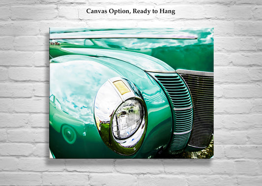 1940 Ford Car Photo with Vintage Ford DeLuxe